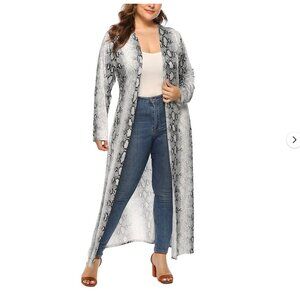 *Fashion Nova Snake Skin Duster Cardigan
